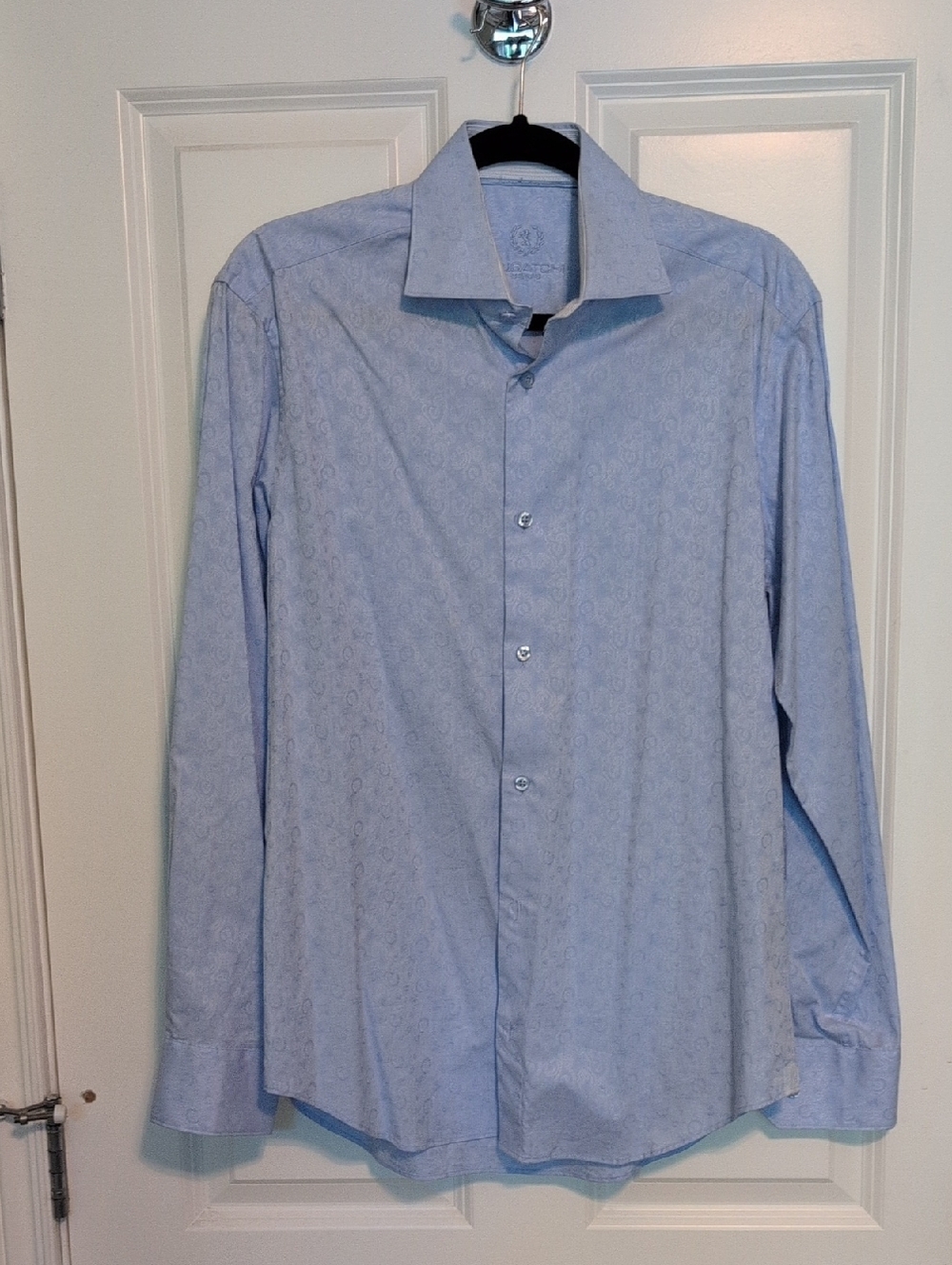 Classic Bugatchi UOMO Men's Light BlueDress Shirt Size 15 1/2 X 39. NWOT